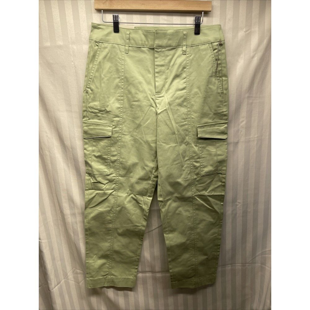 Women's Effortless Chino Cargo Pants - A New Day Light‎ Green 10